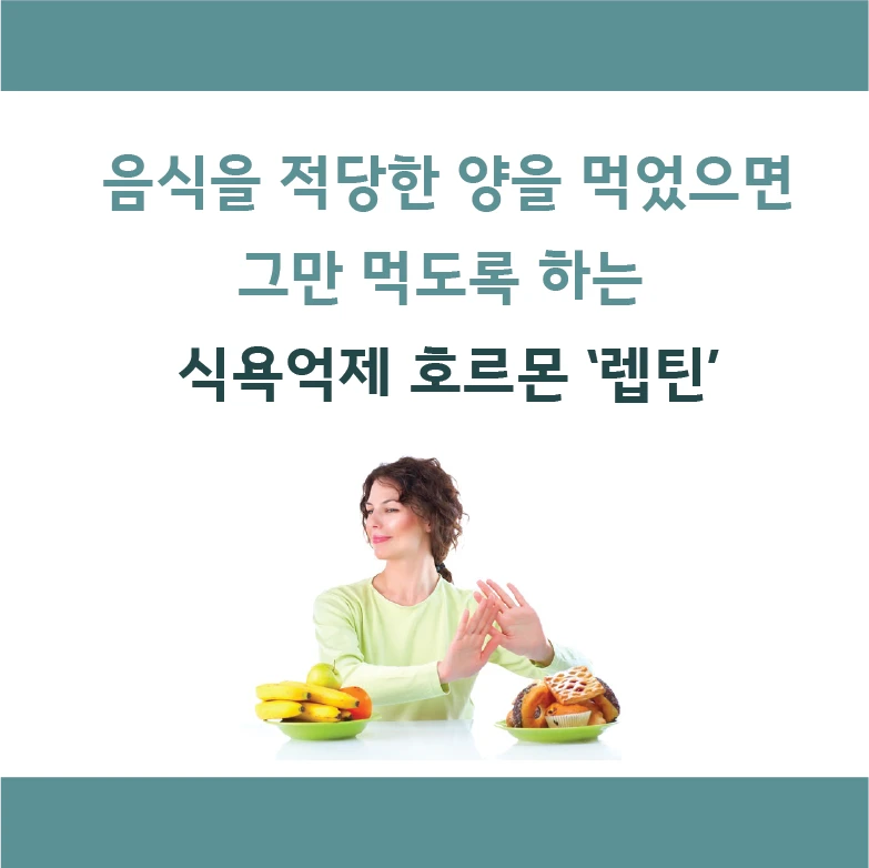 The appetite-suppressing hormone leptin makes us stop eating once we have eaten an appropriate amount.
