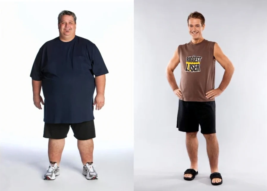 Danny Cahill before and after weight loss.