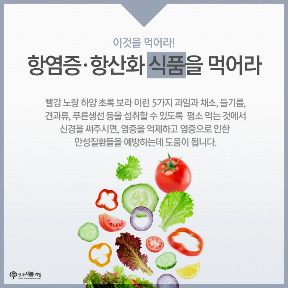 Anti-inflammatory and antioxidant foods graphic