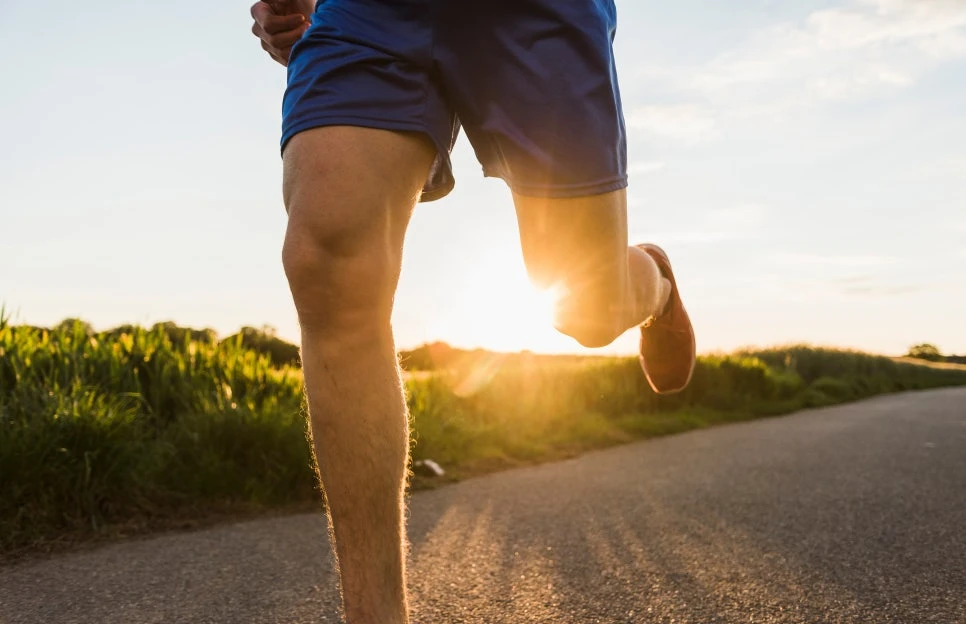 Running outdoors